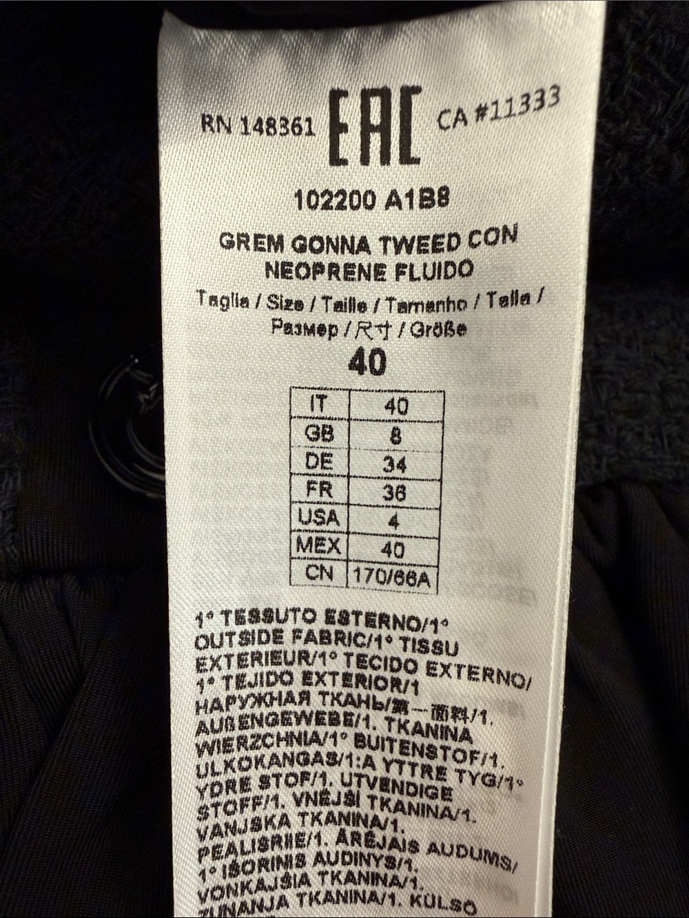 Pinko Tweed Ruffle Mini Skirt - Picture 8 of 8